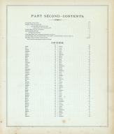 Table of Contents  - Ohio State Maps by Counties, Clark County 1875